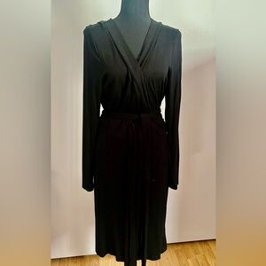 Banana Republic Black long sleeve Wrap Dress